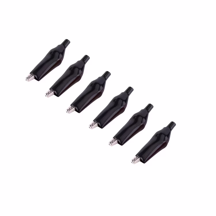 Black Crocodile Alligator Clip