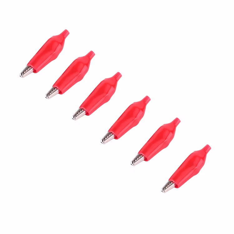 Red Crocodile Alligator Clip